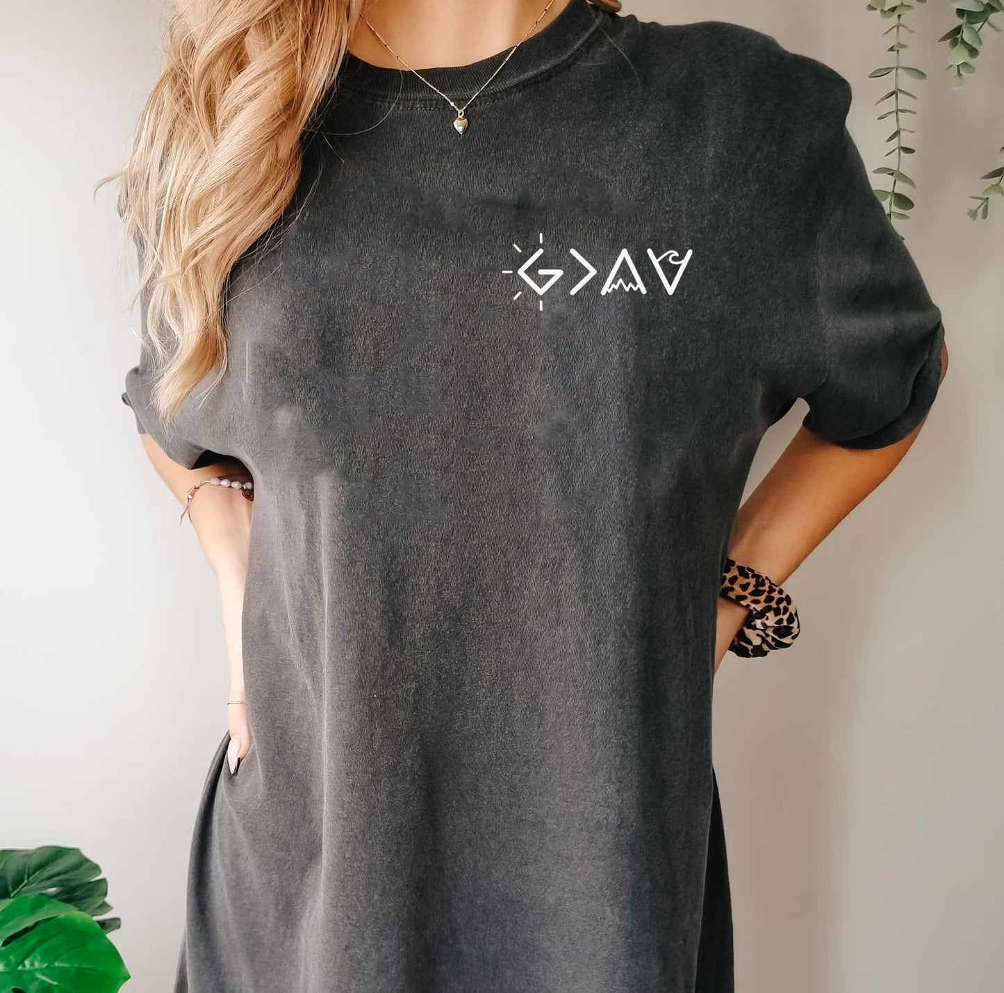 GOD IS GREATER THAN OUR HIGHS AND LOWS UNISEX TEE