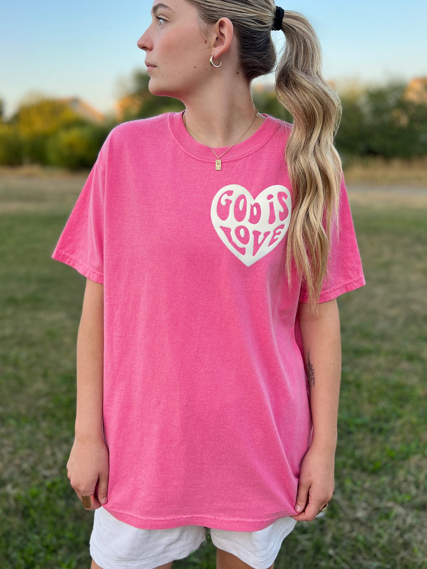 PUFFY GOD IS LOVE UNISEX TEE