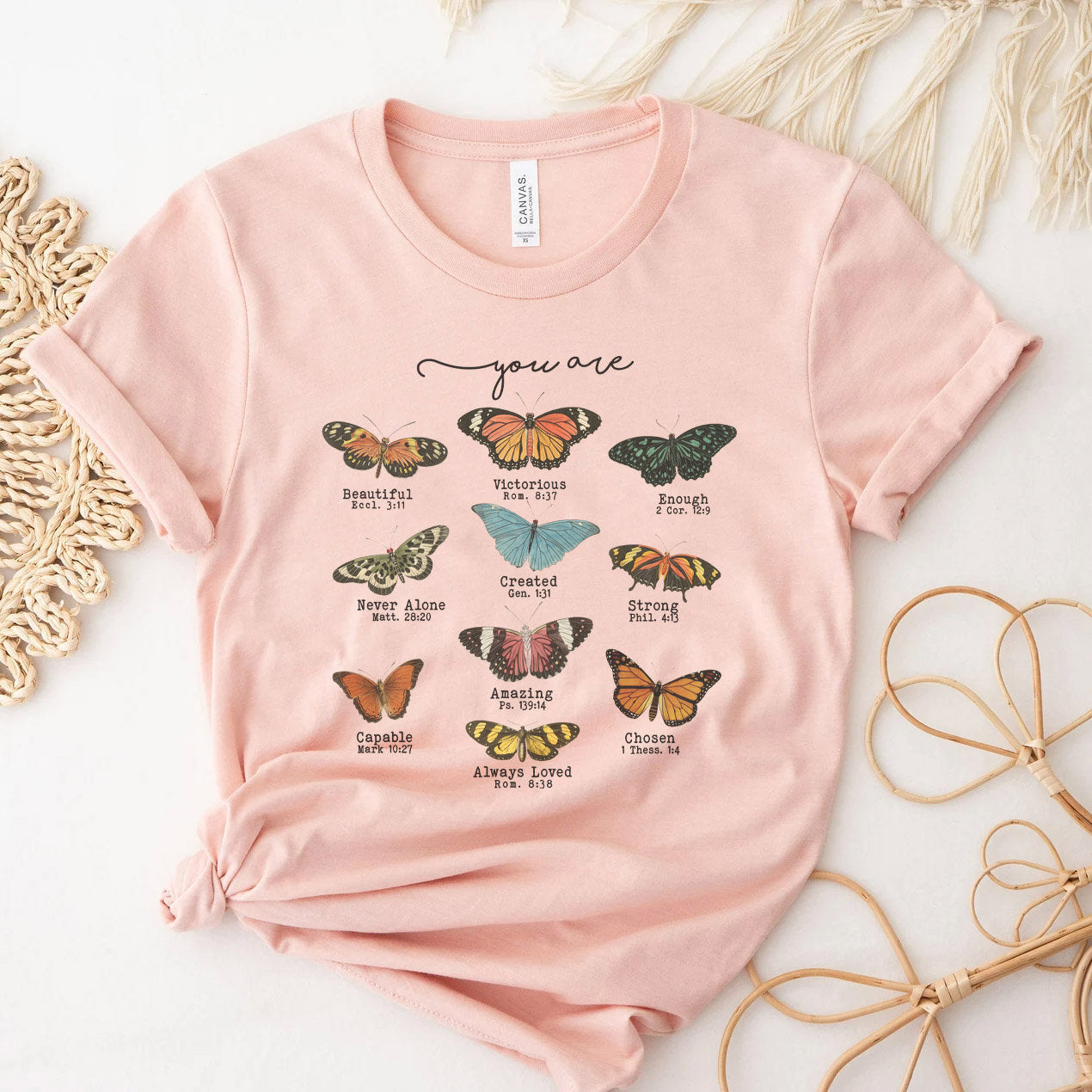 VINTAGE "YOU ARE" BUTTERFLY UNISEX TEE