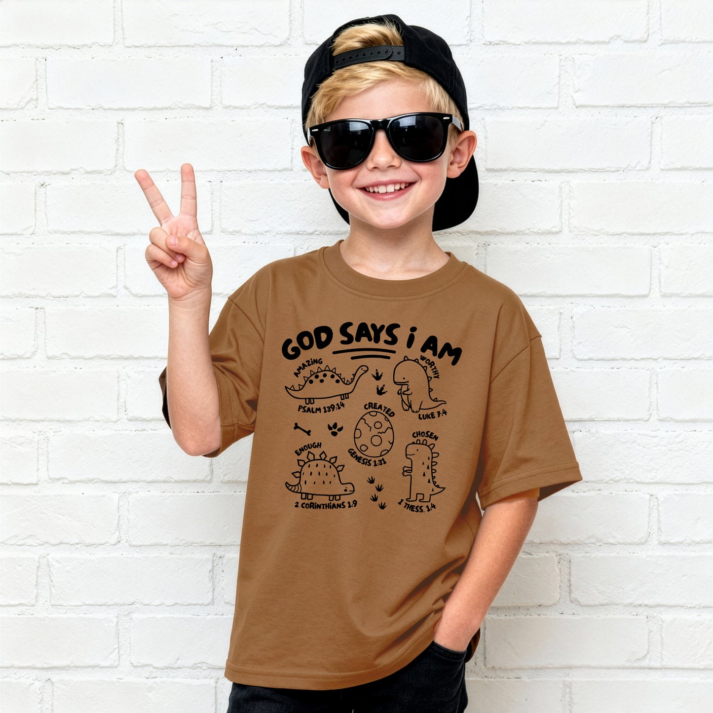 GOD SAYS I AM TODDLER TEE