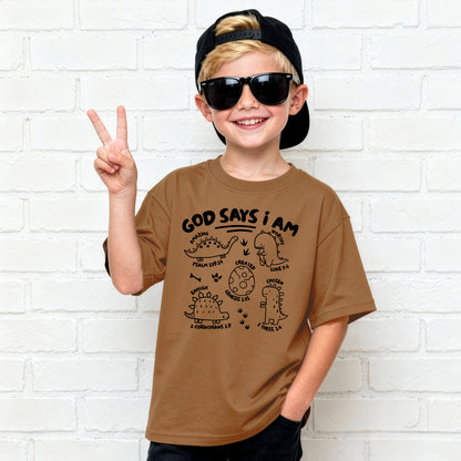 GOD SAYS I AM TODDLER TEE