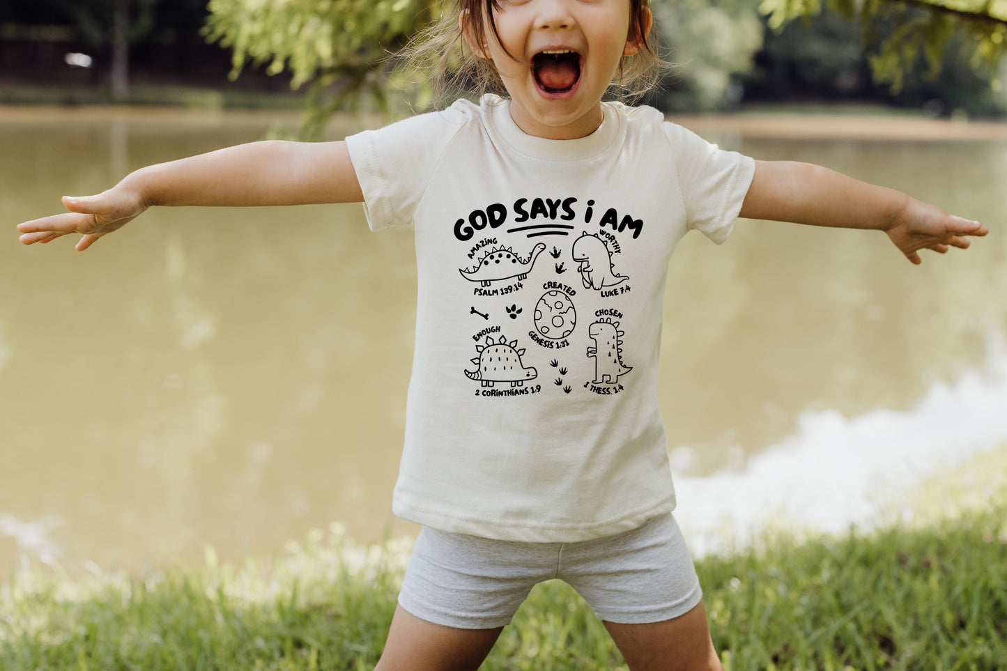 GOD SAYS I AM TODDLER TEE