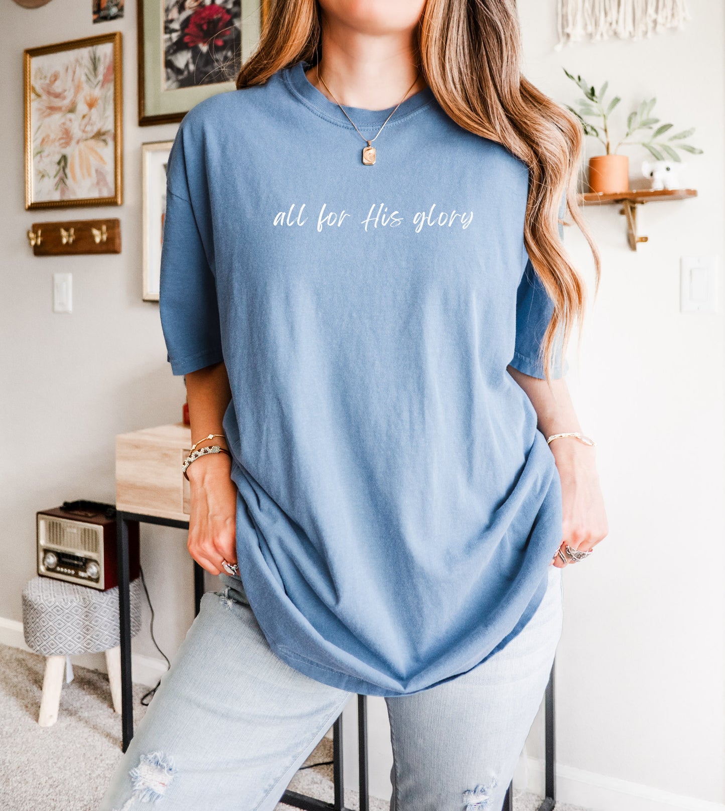 ALL FOR HIS GLORY UNISEX TEE