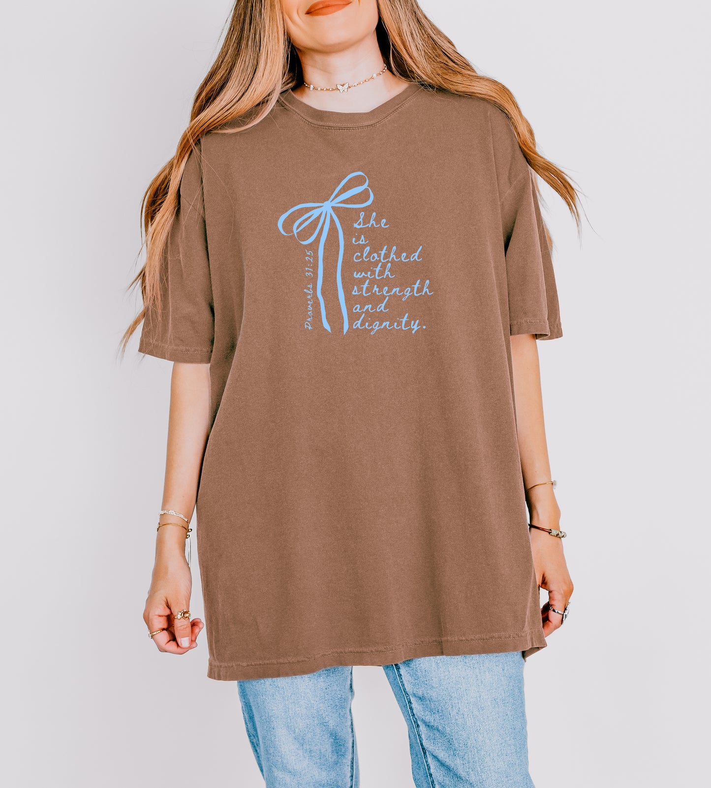 SHE IS CLOTHED WITH STRENGTH AND DIGNITY UNISEX TEE