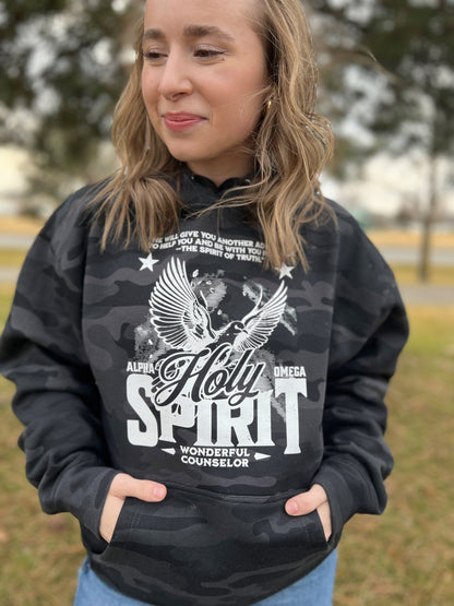 SPIRIT OF TRUTH WITH EAGLE UNISEX CAMO HOODIE