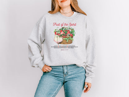 FRUIT OF THE SPIRIT STRAWBERRY BASKET UNISEX SWEATSHIRT