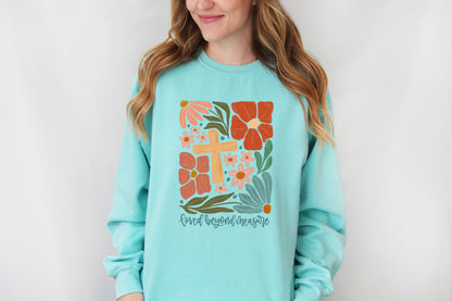 LOVED BEYOND MEASURE UNISEX SWEATSHIRT