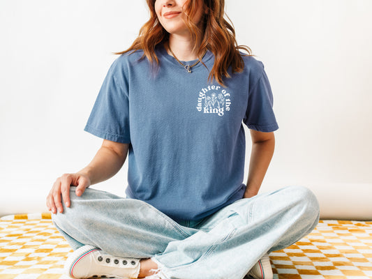 DAUGHTER OF THE KING POCKET DESIGN UNISEX TEE