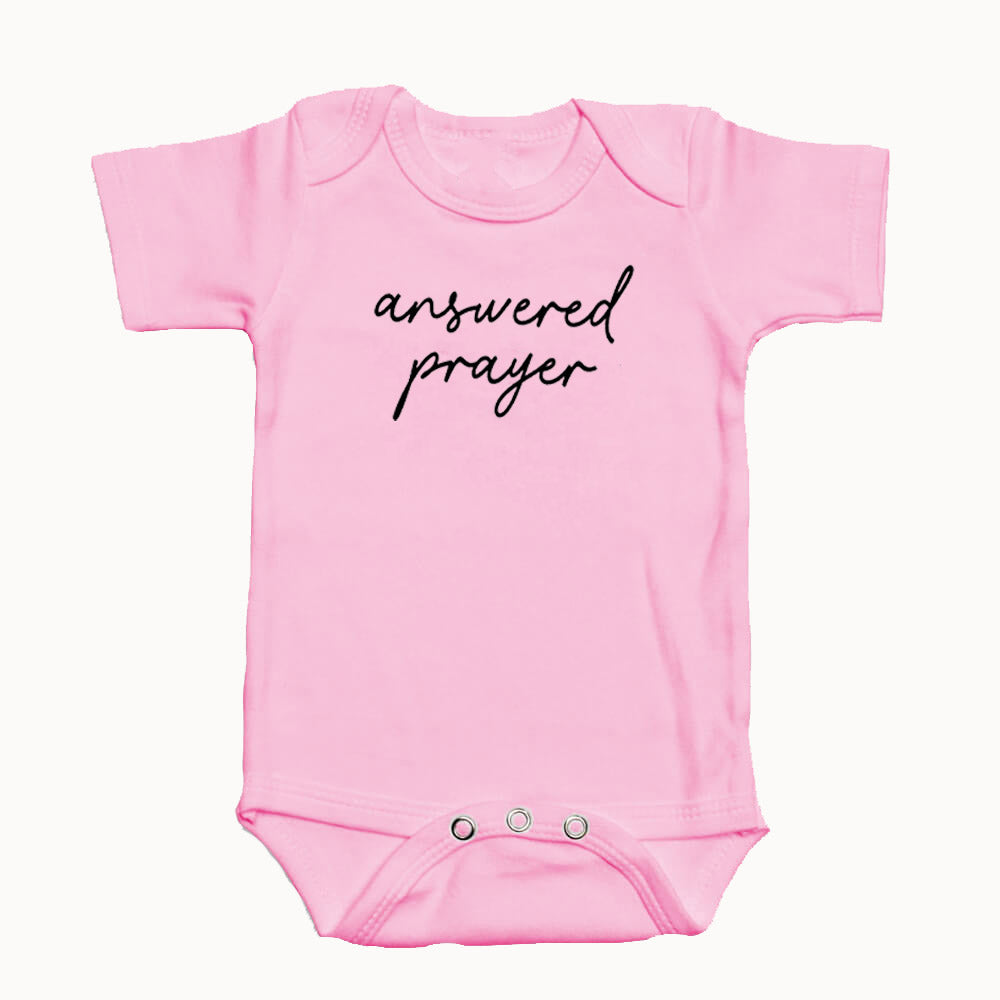 "ANSWERED PRAYER" BODYSUIT IN PINK