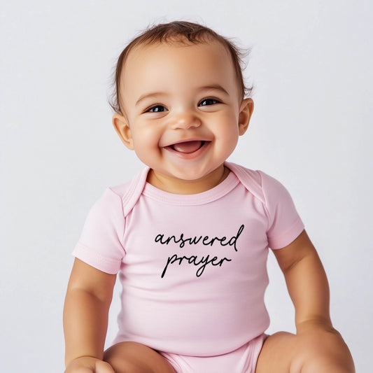 "ANSWERED PRAYER" BODYSUIT IN PINK