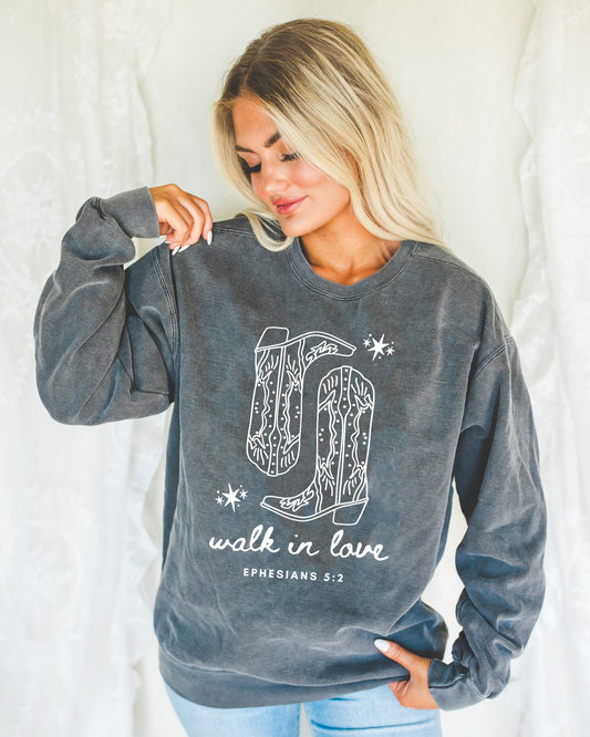 WALK IN LOVE UNISEX SWEATSHIRT