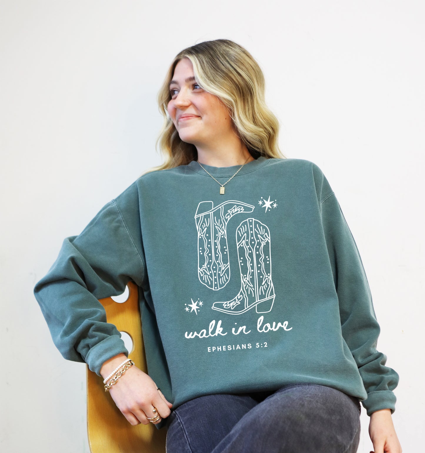 WALK IN LOVE UNISEX SWEATSHIRT