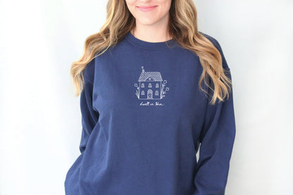 DWELL IN HIM UNISEX SWEATSHIRT