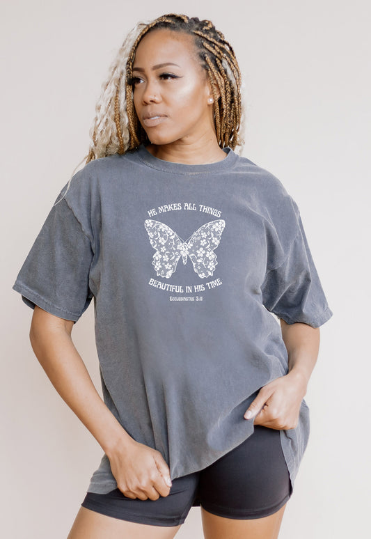HE MAKES ALL THINGS BEAUTIFUL IN HIS TIME UNISEX TEE