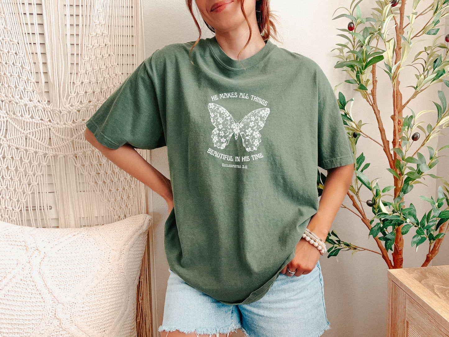 HE MAKES ALL THINGS BEAUTIFUL IN HIS TIME UNISEX TEE