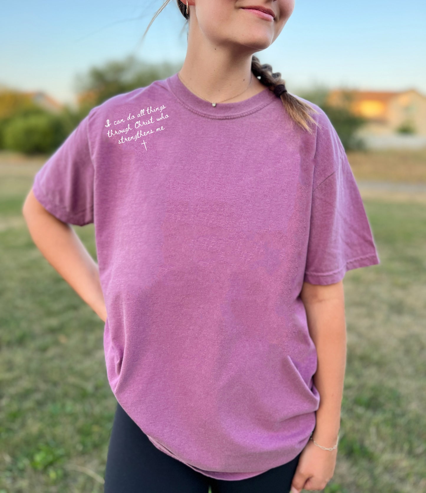 I CAN DO ALL THINGS THROUGH CHRIST THAT STRENGTHENS ME UNISEX TEE