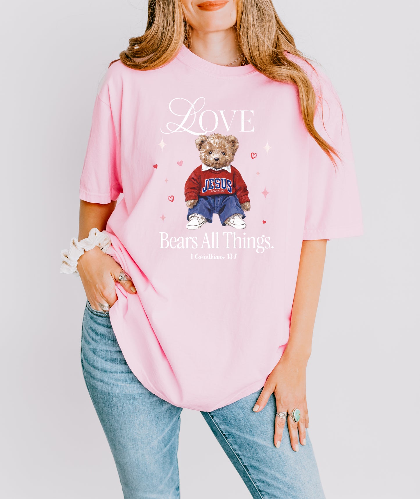 LOVE BEARS ALL THINGS UNISEX TEE