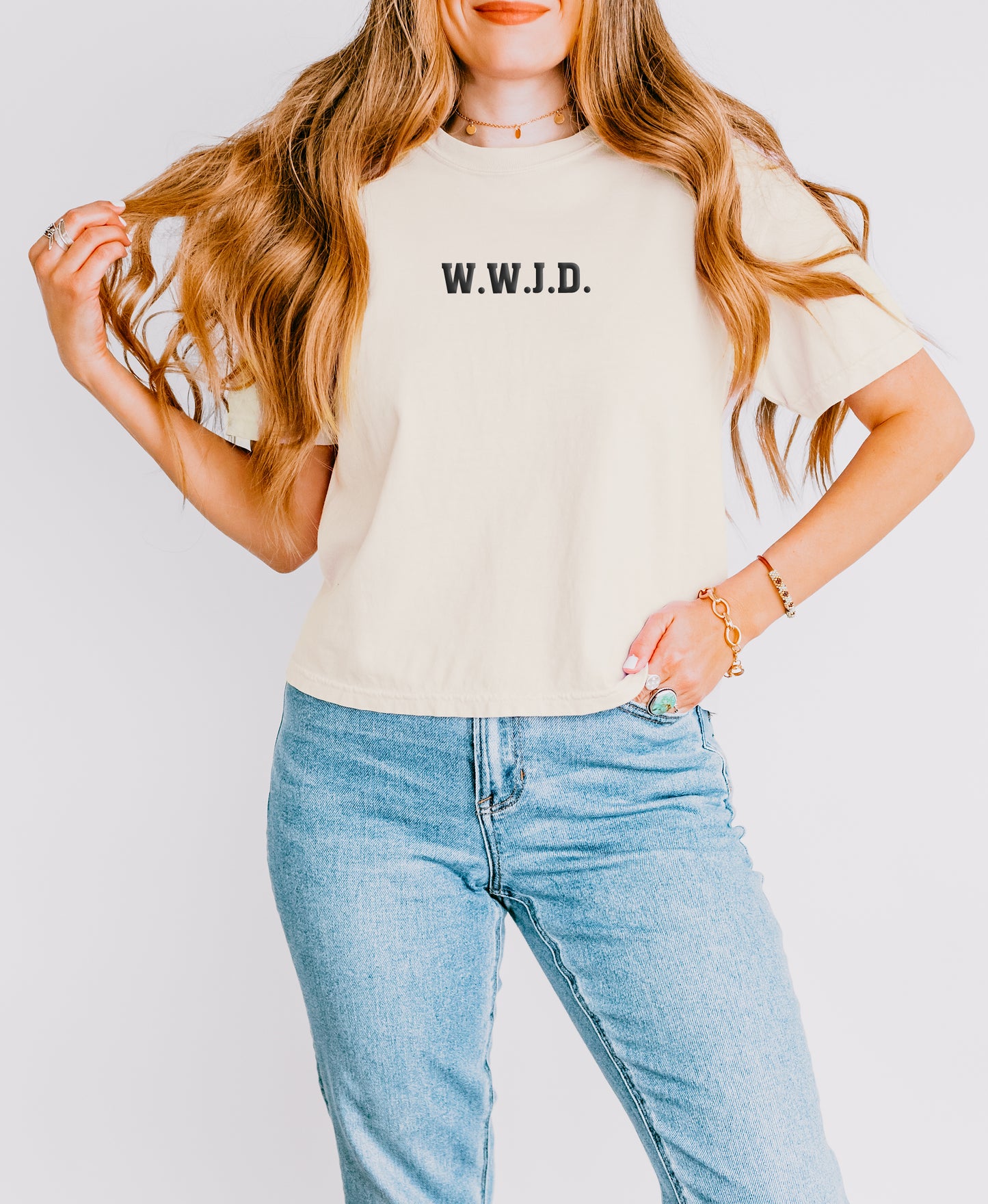 PUFFY W.W.J.D WOMEN'S BOXY TEE