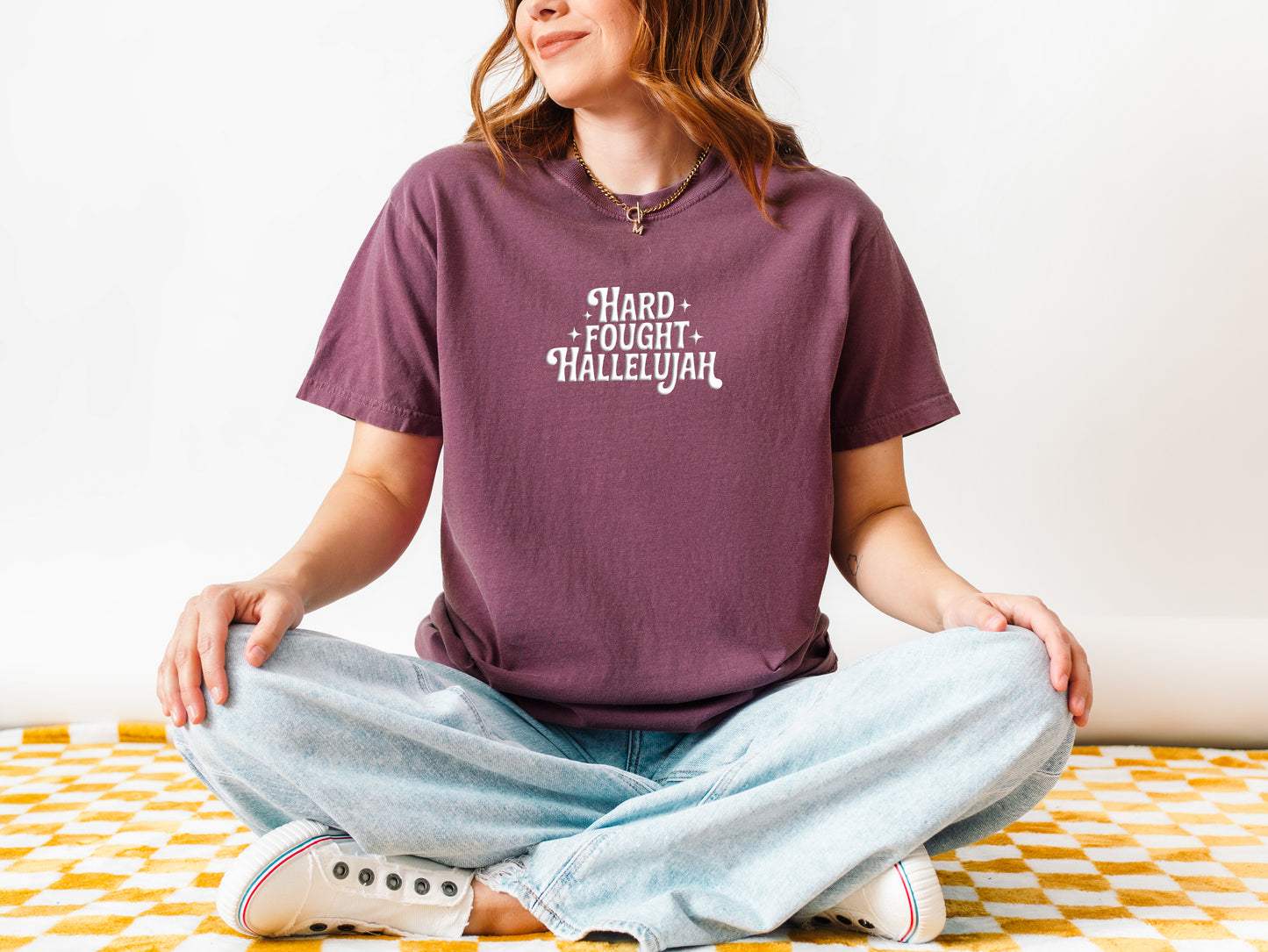 PUFFY HARD FOUGHT HALLELUJAH UNISEX TEE