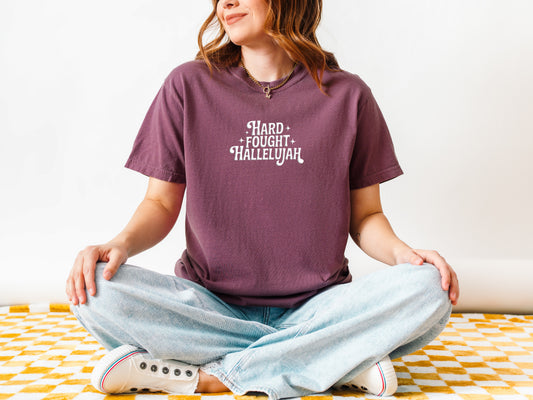 PUFFY HARD FOUGHT HALLELUJAH UNISEX TEE