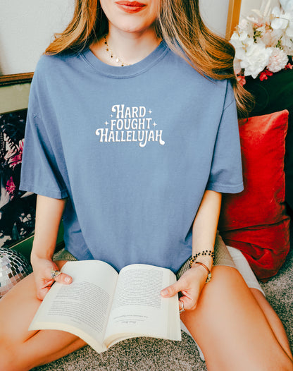 PUFFY HARD FOUGHT HALLELUJAH UNISEX TEE
