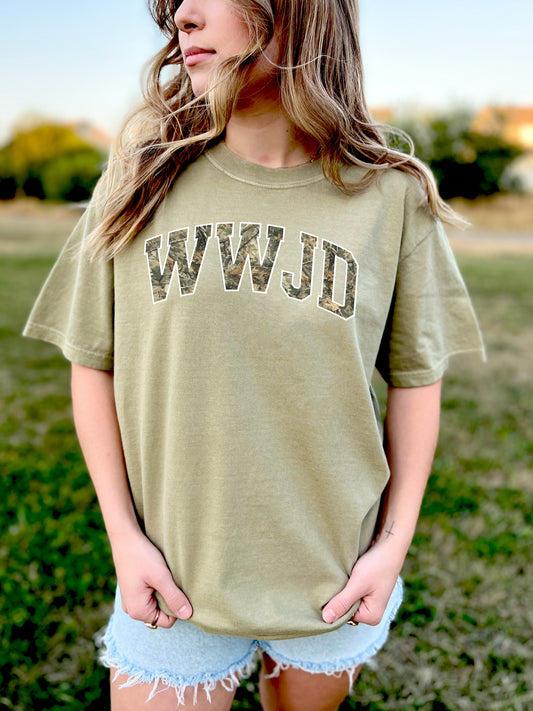 CAMO WWJD UNISEX TEE
