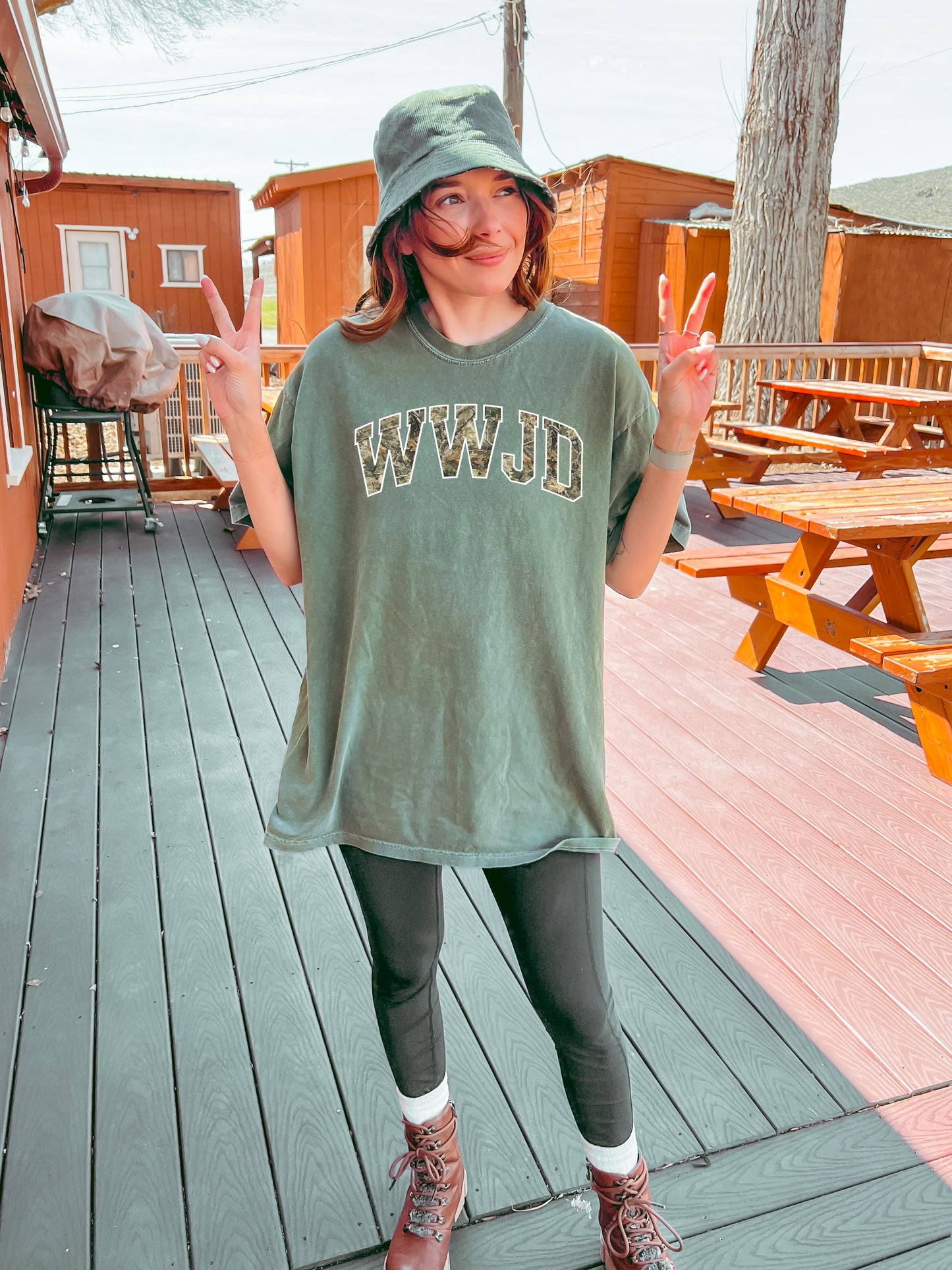 CAMO WWJD UNISEX TEE
