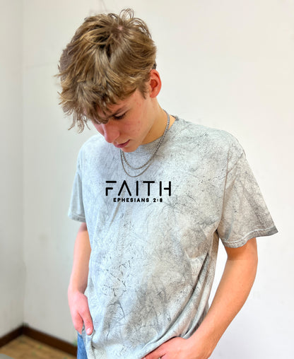 FAITH EPHESIANS 2:8 UNISEX TEE (PUFFED DESIGN)