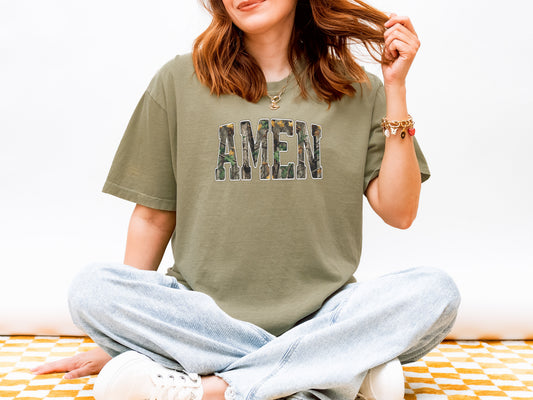 CAMO AMEN UNISEX TEE