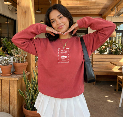 MY CUP RUNNETH OVER UNISEX SWEATSHIRT