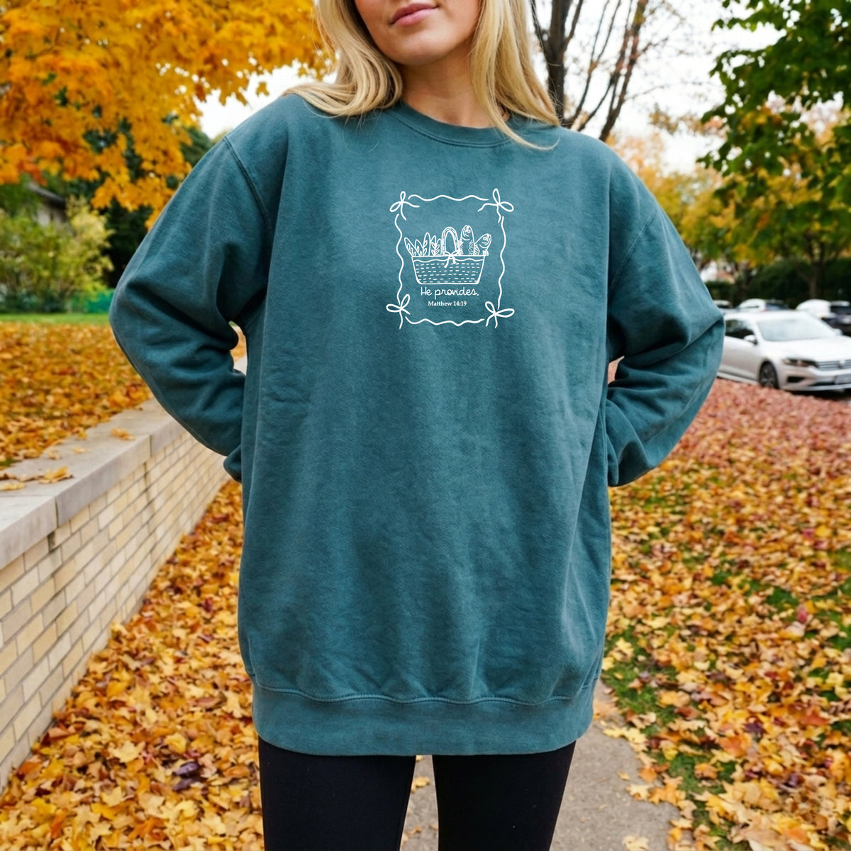 HE PROVIDES UNISEX SWEATSHIRT