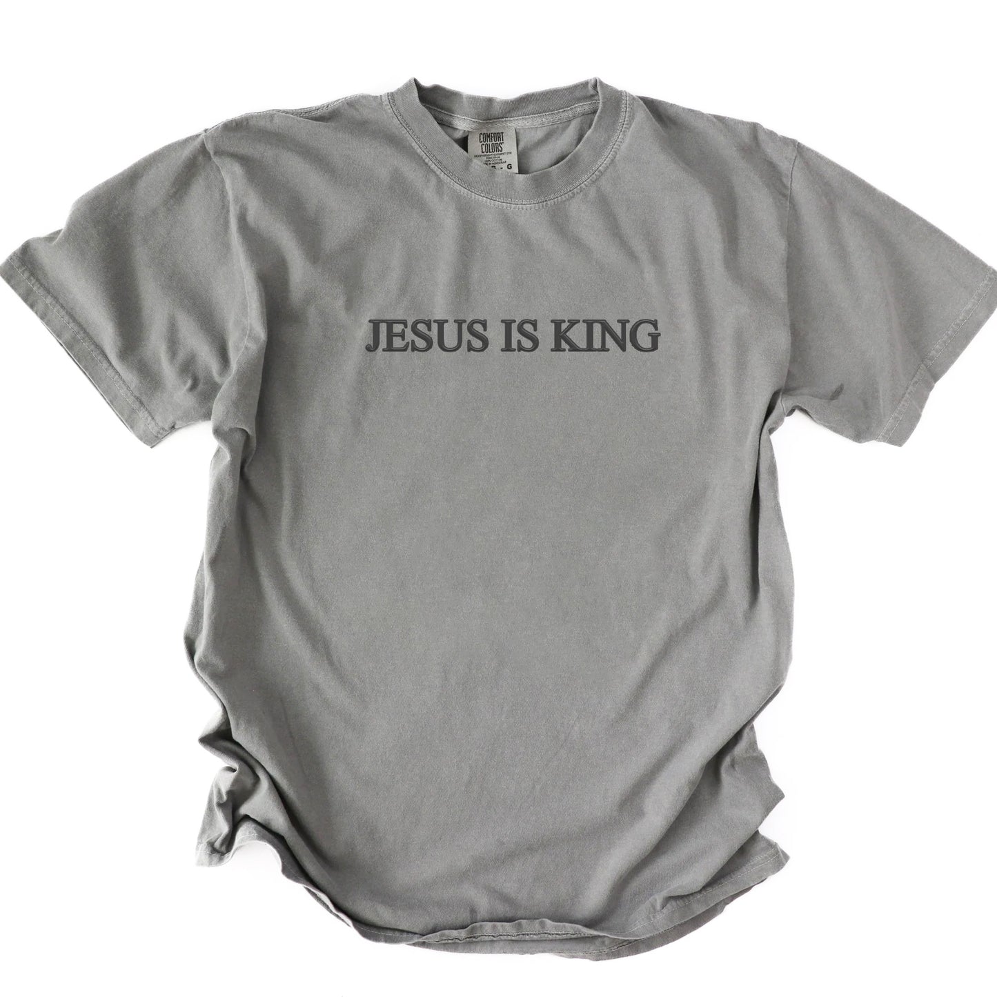 JESUS IS KING UNISEX TEE (PUFFED DESIGN)