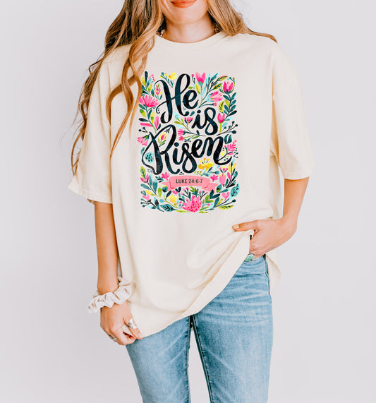 PRE-ORDER EASTER "HE IS RISEN" UNISEX TEE