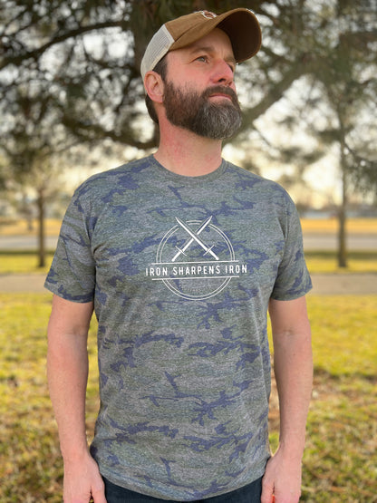 IRON SHARPENS IRON CAMO UNISEX TEE