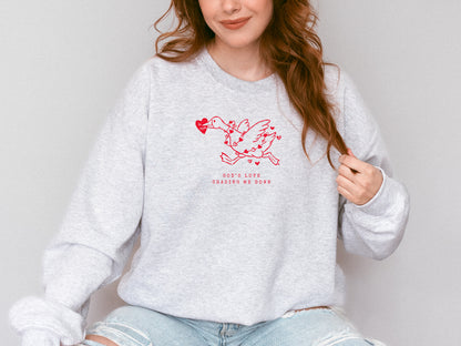 GOD'S LOVE CHASING ME DOWN UNISEX SWEATSHIRT
