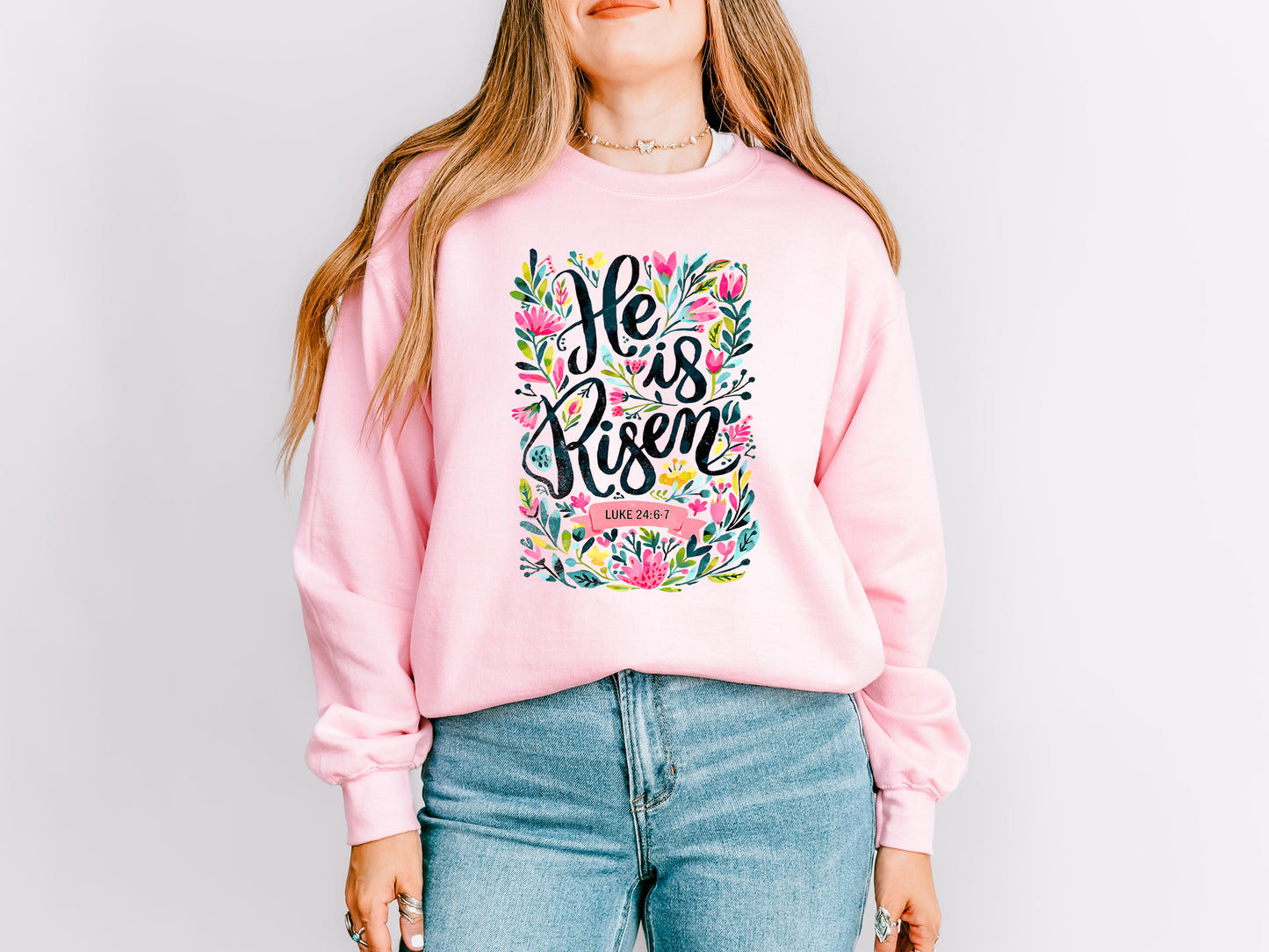 PRE-ORDER EASTER "HE IS RISEN" UNISEX SWEATSHIRT