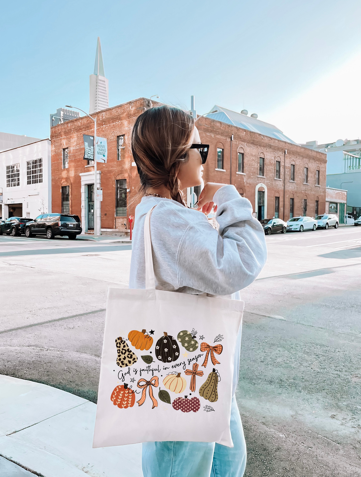 GOD IS FAITHFUL IN EVERY SEASON  TOTE BAG