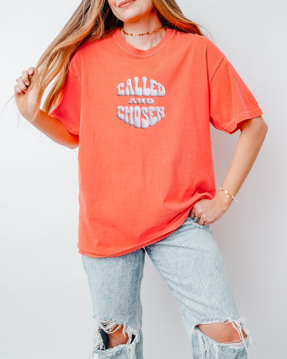 PUFFY CALLED AND CHOSEN NEON COLORS UNISEX TEE