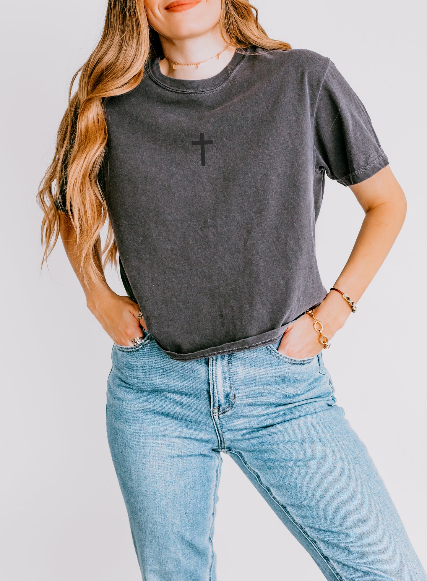 PUFFY SIMPLE CROSS WOMEN'S BOXY TEE