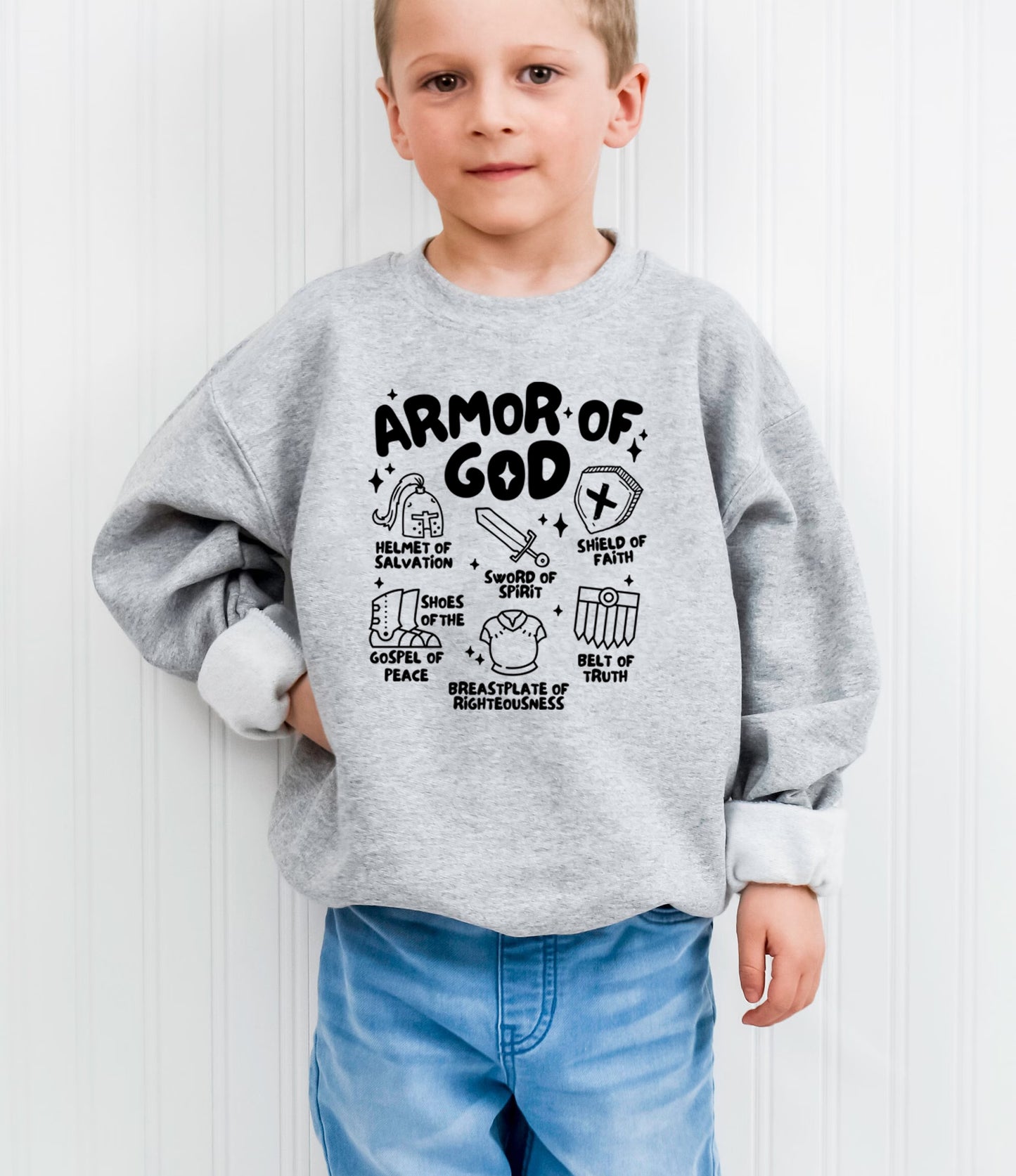 ARMOR OF GOD TODDLER SWEATSHIRT