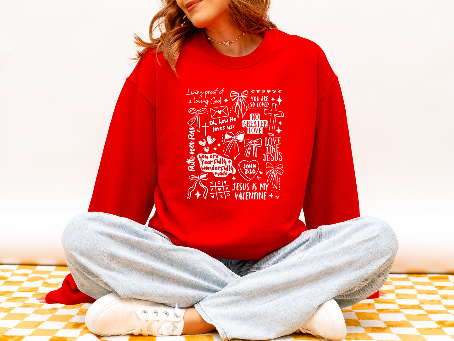 JESUS IS MY VALENTINE UNISEX SWEATSHIRT