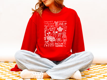 JESUS IS MY VALENTINE UNISEX SWEATSHIRT