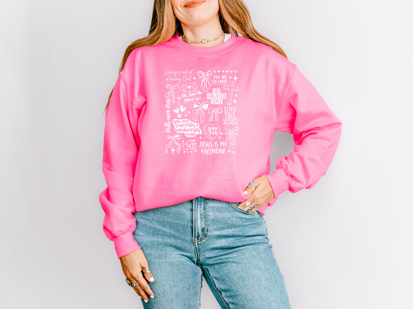 JESUS IS MY VALENTINE UNISEX SWEATSHIRT