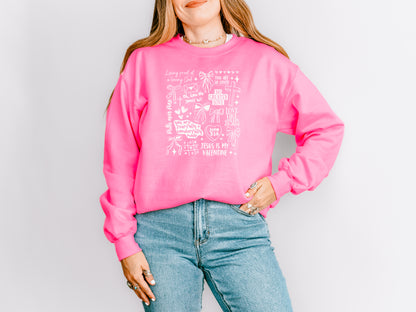 JESUS IS MY VALENTINE UNISEX SWEATSHIRT