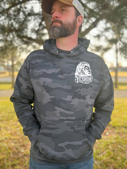 YESHUA LION UNISEX CAMO HOODIE