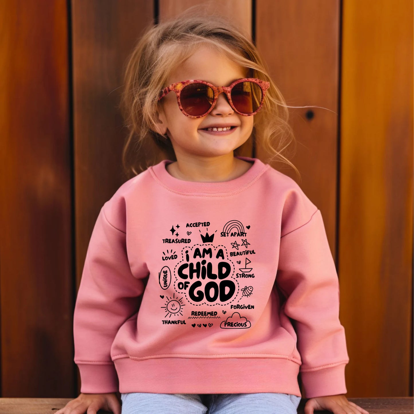 I AM A CHILD OF GOD TODDLER SWEATSHIRT