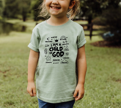 I AM A CHILD OF GOD TODDLER TEE