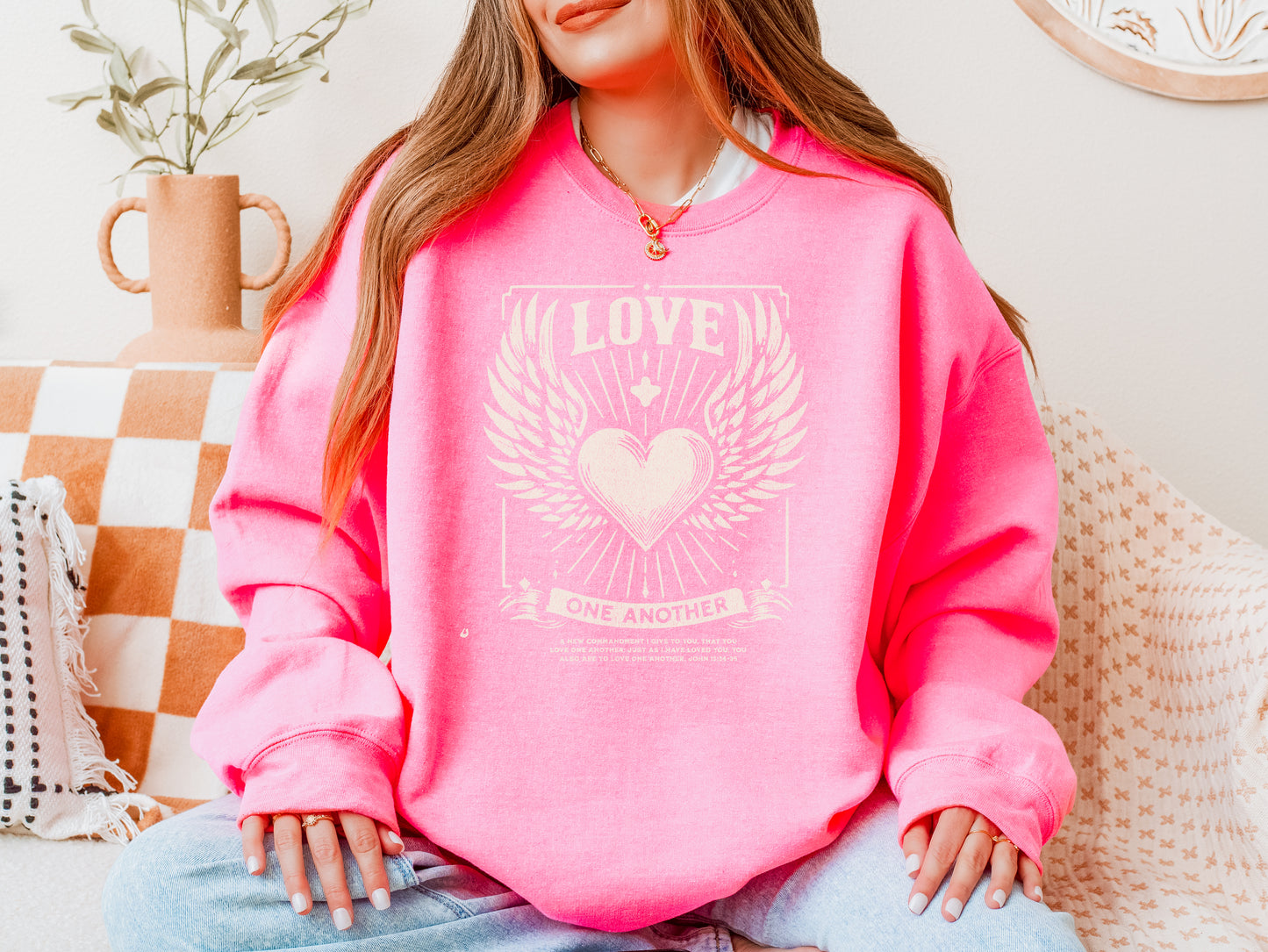 LOVE ONE ANOTHER UNISEX SWEATSHIRT