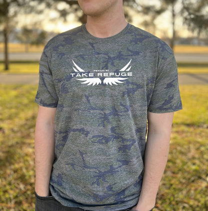 TAKE REFUGE CAMO UNISEX TEE