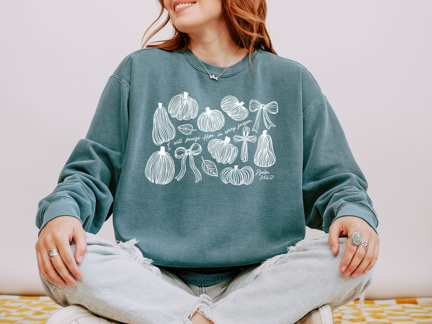 FALL "I WILL PRAISE HIM IN EVERY SEASON" UNISEX SWEATSHIRT